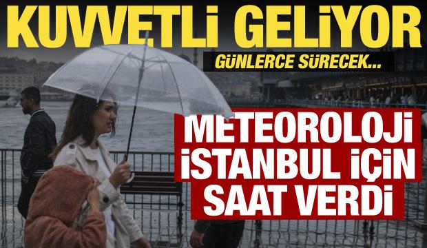 Meteoroloji'den 13 ilde sarı alarm! İstanbul i&ccedil;in saat verdi: Kuvvetli sağanak geliyor