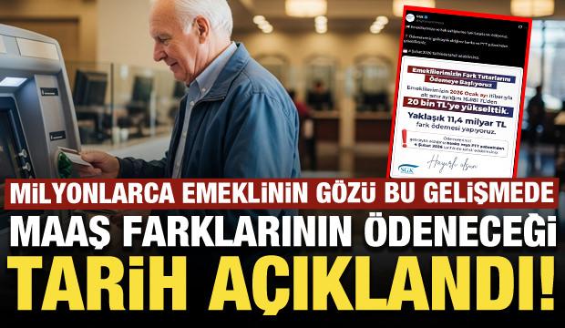 Milyonlarca emeklinin g&ouml;z&uuml; bu gelişmede: Maaş farkları i&ccedil;in tarih verildi