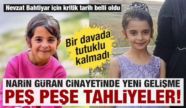 Narin G&uuml;ran cinayetinde peş peşe tahliyeler! Bir davada tutuklu kalmadı