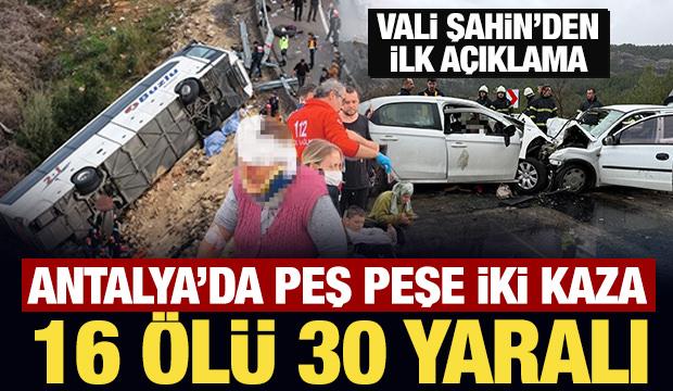 Son Dakika: Antalya'dan peş peşe kahreden haberler: &Ccedil;ok sayıda &ouml;l&uuml; ve yaralı var