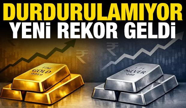 Son dakika haberi: Altın ve g&uuml;m&uuml;şte yeni rekor