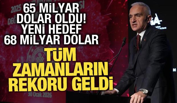 Turizm'de 2025 yılında rekor gelir! Bakan Ersoy: 63 milyonu aşkın ziyaret&ccedil;i geldi