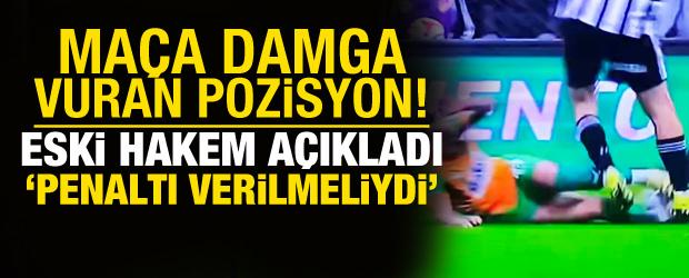 Beşiktaş-Alanyaspor ma&ccedil;ına damga vuran pozisyon! Penaltı verilmedi