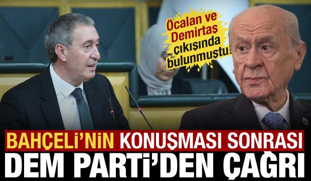 DEM Parti'den Bah&ccedil;eli'nin &Ouml;calan, Demirtaş ve Ahmet T&uuml;rk &ccedil;ıkışına yanıt!