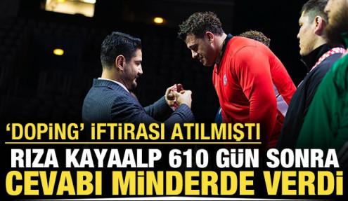 'Doping' iftirası atılan Rıza Kayaalp cevabı minderde verdi: Altın madalya kazandı