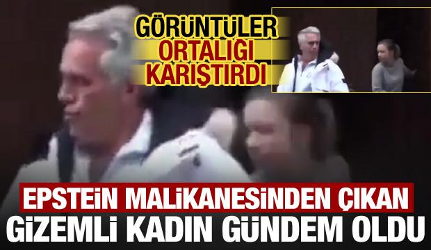 Epstein malikanesindeki detay! Kameralara takılan gizemli kadın yeniden g&uuml;ndemde