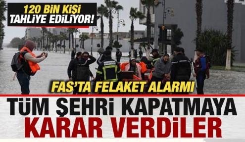 Fas'ta felaket alarmı! T&uuml;m şehri kapatmaya karar verdiler! 120 bin kişi tahliye ediliyor
