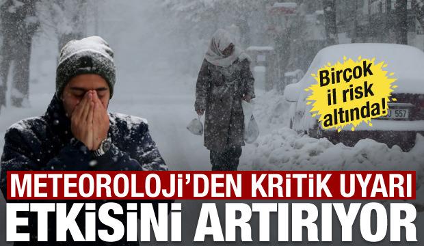 Kar, sağanak ve r&uuml;zgar etkisini artırıyor! Meteoroloji'den kritik uyarı: Risk b&uuml;y&uuml;yor