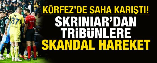K&ouml;rfez'de saha karıştı! Skriniar'dan trib&uuml;nlere skandal hareket