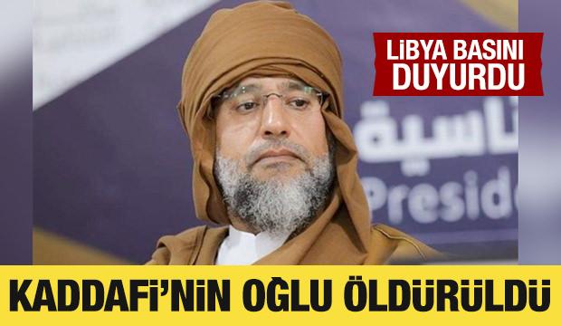 Libya basını: Seyf&uuml;lislam Kaddafi &ouml;ld&uuml;r&uuml;ld&uuml;