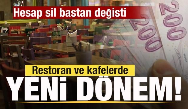 Restoran ve kafelerde yeni d&ouml;nem! Hesap sil baştan değişti