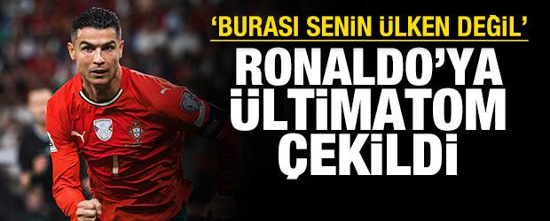 Suudi Arabistan Ronaldo'ya &uuml;ltimatom &ccedil;ekti: 'Burası senin &uuml;lken değil'