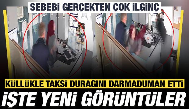&lsquo;Taksi beni sevmiyor&rsquo; diyerek durağı dağıttı: 150 bin liralık hasar