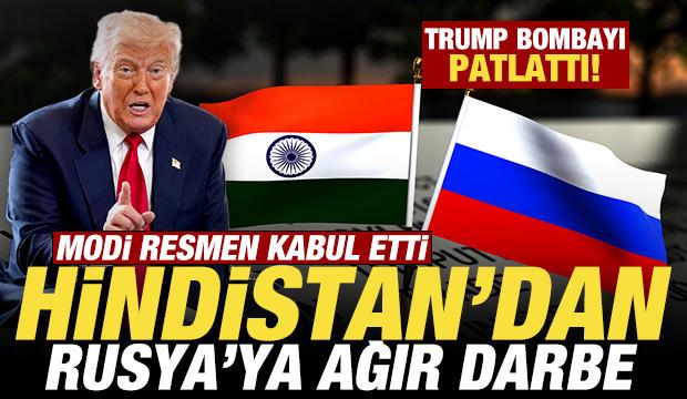 Trump bombayı patlattı! Hindistan'dan Rusya'ya ağır darbe! Modi resmen kabul etti