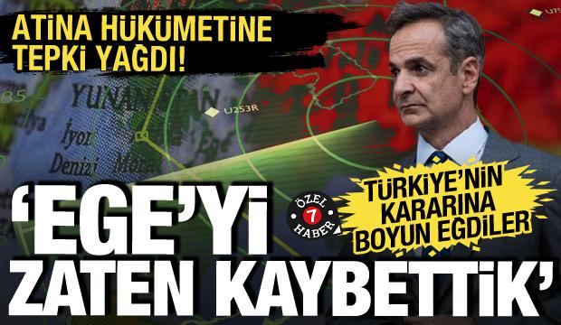 T&uuml;rkiye'nin NAVTEX kararına boyun eğdiler: Yunan yetkililerden h&uuml;k&uuml;mete tepki yağdı!