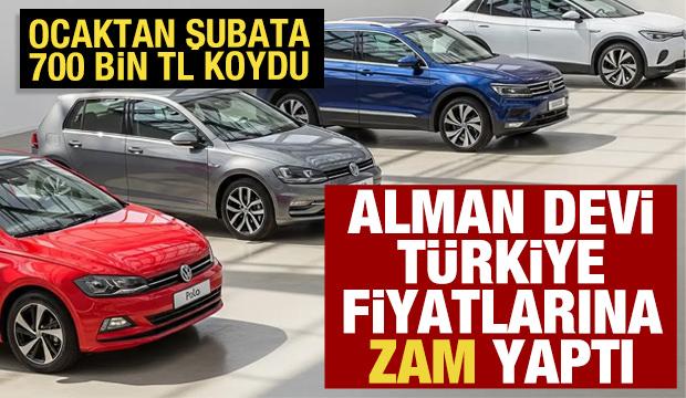 Volkswagen'den 700 bin TL'ye varan zam: G&uuml;ncel şubat fiyatları a&ccedil;ıklandı