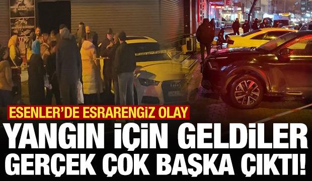 Yangın &ccedil;ıkan iş yerinde silahla vurulmuş iki kişinin cesedi bulundu