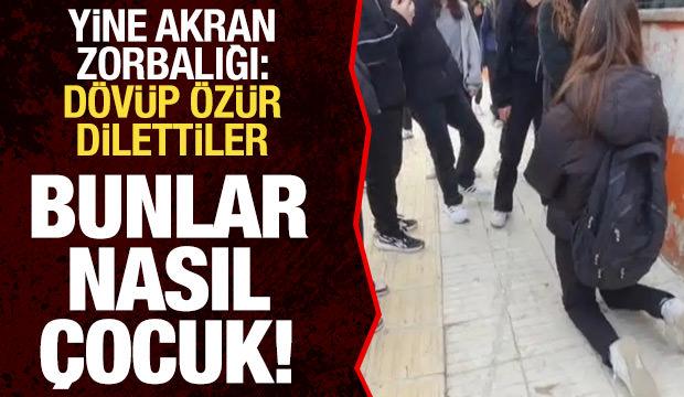 Yine akran zorbalığı! &Ouml;nce d&ouml;vd&uuml;ler sonra diz &ccedil;&ouml;kt&uuml;r&uuml;p &ouml;z&uuml;r dilettiler
