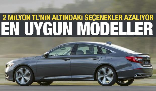 2 milyon TL altında ara&ccedil; se&ccedil;eneği azalıyor! Tercihler zorluyor...