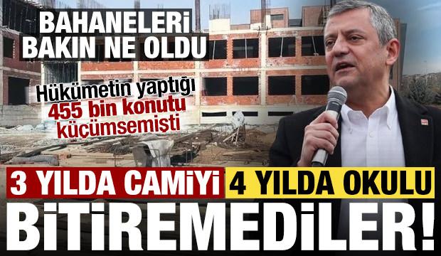 3 yılda camiyi 4 yılda okulu bitiremediler, vatandaş mağdur oldu! Bahane ise bakın ne oldu