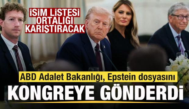 ABD Adalet Bakanlığı, Epstein dosyasını kongreye g&ouml;nderdi! Trump, Bill Gates ve diğerleri