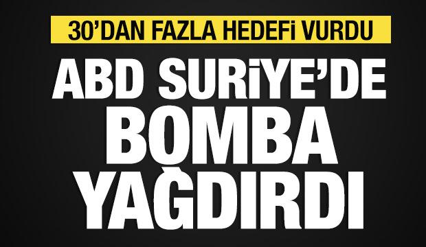 ABD, Suriye'de DEAŞ'a ait 30'dan fazla hedefi bombaladı