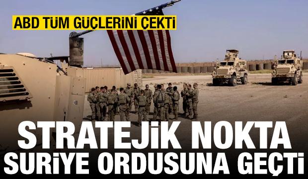 ABD, Tenef'ten &ccedil;ekildi! Stratejik &uuml;s, Suriye ordusuna devredildi
