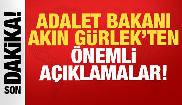 Adalet Bakanı Akın G&uuml;rlek canlı yayında &ouml;nemli a&ccedil;ıklamalarda bulunuyor
