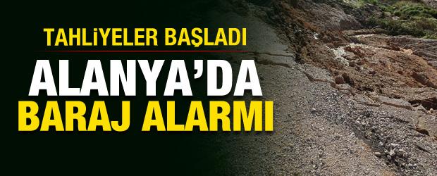 Alanya'da Dim Barajı alarmı! Tahliyeler başladı