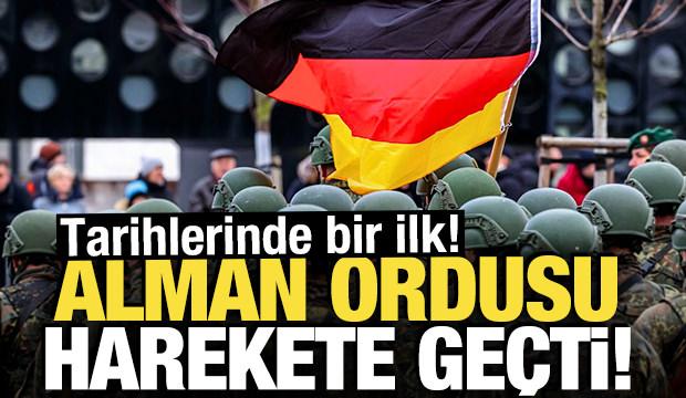 Alman ordusu harekete ge&ccedil;ti! Tarihlerinde bir ilk