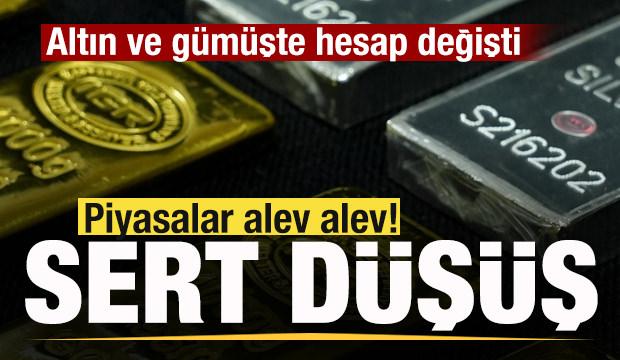 Altın ve g&uuml;m&uuml;şte hesap değişti! Piyasalar alev alev! Fiyatı sert d&uuml;şt&uuml;!