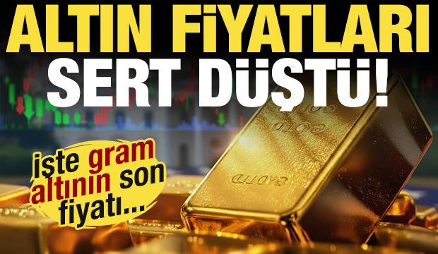 Altın'da sert d&uuml;ş&uuml;ş! Gram altın ka&ccedil; lira oldu?