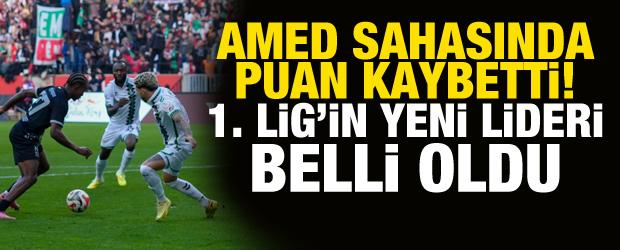 Amed sahasında takıldı! 1. Lig'in yeni lideri belli oldu