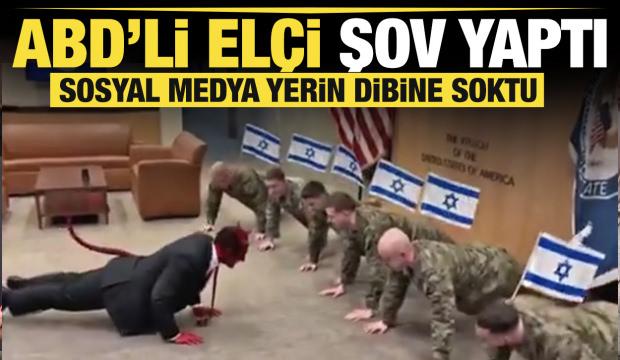 Amerikan el&ccedil;isi Mike Waltz, askerlerle şınav &ccedil;ekti