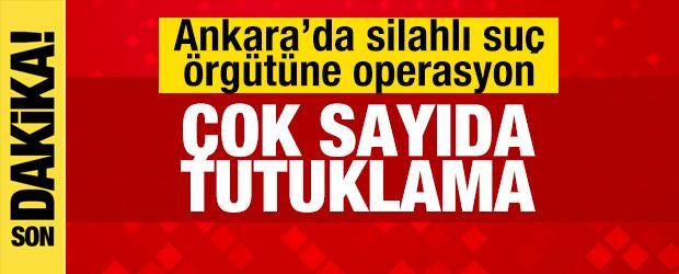 Ankara'da silahlı su&ccedil; &ouml;rg&uuml;t&uuml;ne operasyon: 15 tutuklama