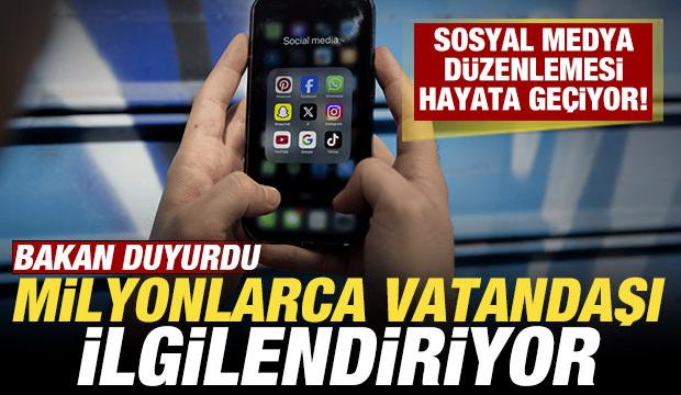 Bakan duyurdu! T&uuml;m aileleri ilgilendiriyor: Sosyal medya d&uuml;zenlemesi hayata ge&ccedil;iyor