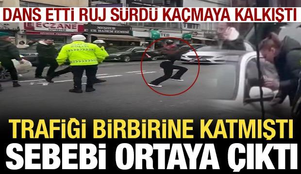  Bebek&rsquo;te trafiği kapatıp aracında dans eden kadının hastalığı ortaya &ccedil;ıktı