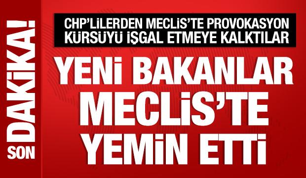 CHP'li vekillerden Meclis'te provokasyon: K&uuml;rs&uuml;y&uuml; işgal etmeye kalktılar