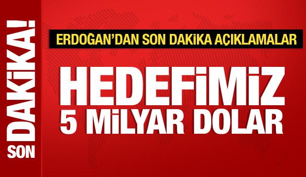 Cumhurbaşkanı Erdoğan: Sırbistan'la ticaret hedefimiz 5 milyar dolar