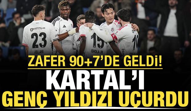Zafer 90+7'de geldi! Kartal'ı deplasmandan gen&ccedil; yıldızı &ccedil;ıkardı