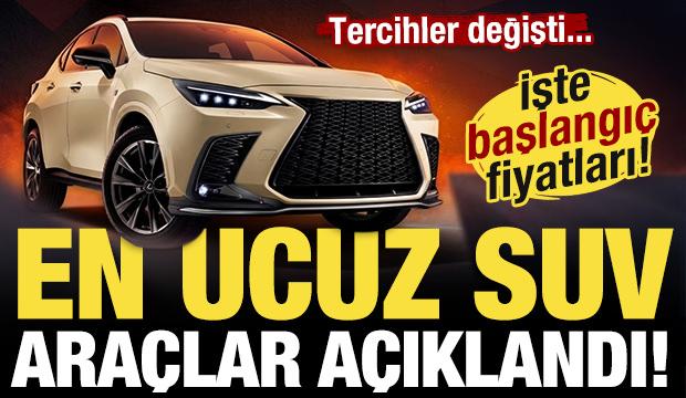 En ucuz SUV ara&ccedil;lar a&ccedil;ıklandı! İşte başlangı&ccedil; fiyatları...