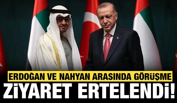 Erdoğan ve Al Nahyan arasında kritik g&ouml;r&uuml;şme!