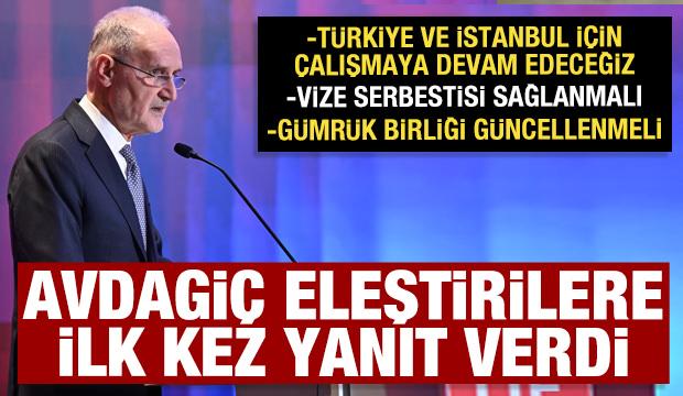 İTO Başkanı Avdagi&ccedil;&rsquo;ten eleştirilere net yanıt: T&uuml;rkiye i&ccedil;in &ccedil;alışmaya devam edeceğiz