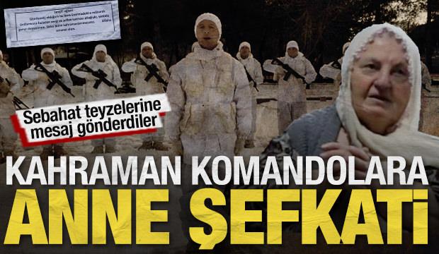 Kahraman komandolara anne şefkati: Sabahat teyze 400 bere g&ouml;nderdi
