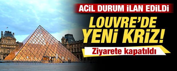 Louvre M&uuml;zesi'nde kriz! Acil durum ilan edildi: M&uuml;ze ziyarete kapatıldı
