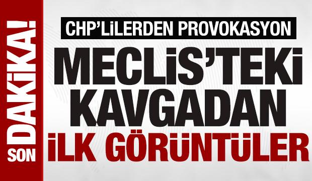 Meclis'te CHP provokasyonu: Vekiller arasındaki arbede kavgaya d&ouml;n&uuml;şt&uuml;