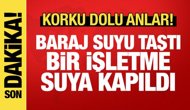 Son dakika: Dim &Ccedil;ayı'nda bir işletme suya kapıldı