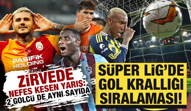 S&uuml;per Lig'de nefes kesen krallık yarışı! Zirvede eşitlik bozulmuyor: 2 golc&uuml; aynı sayıda