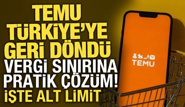Temu, T&uuml;rkiye'ye geri d&ouml;nd&uuml;! T&uuml;rkiye'de şirketleşti, g&uuml;mr&uuml;k engeli kalktı