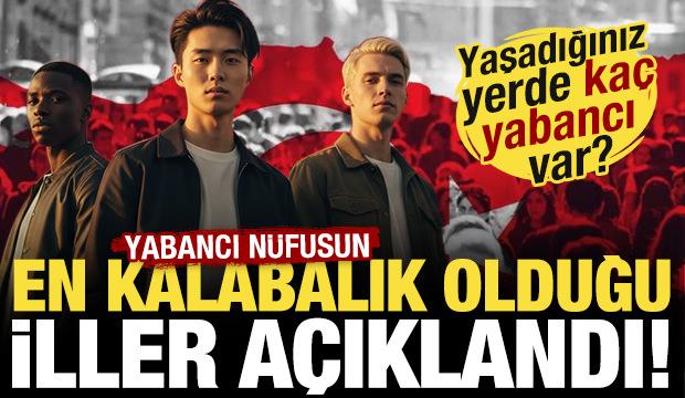 Yabancı n&uuml;fusun en kalabalık olduğu iller a&ccedil;ıklandı! Yaşadığınız yerde ka&ccedil; yabancı var?
